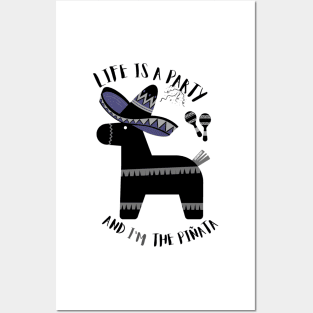 Black Life is a party and I'm the pinata - funny Posters and Art